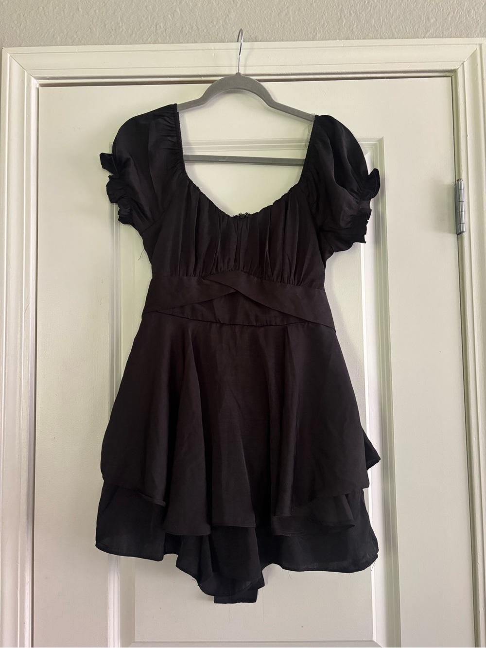 4 Hearts by Sigrid Horn af Åminne Black Women's Tiered Romper size Large